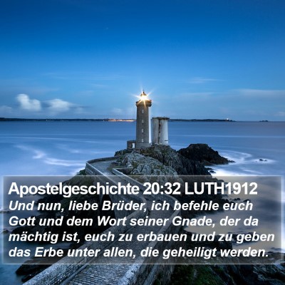 Apostelgeschichte 20:32 LUTH1912 Bible Verse Image