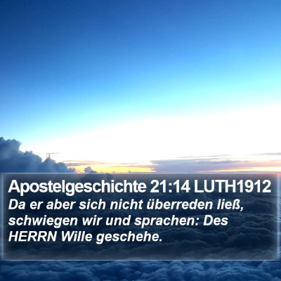 Apostelgeschichte 21:14 LUTH1912 Bible Verse Image