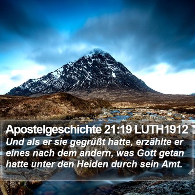 Apostelgeschichte 21:19 LUTH1912 Bible Verse Image