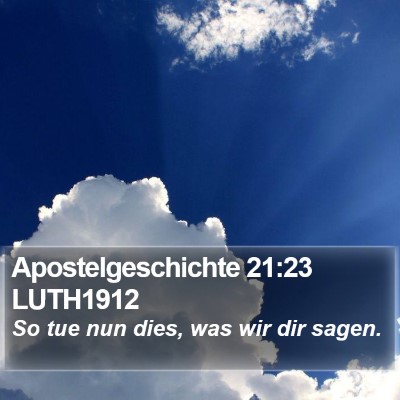 Apostelgeschichte 21:23 LUTH1912 Bible Verse Image