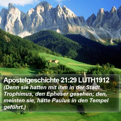 Apostelgeschichte 21:29 LUTH1912 Bible Verse Image