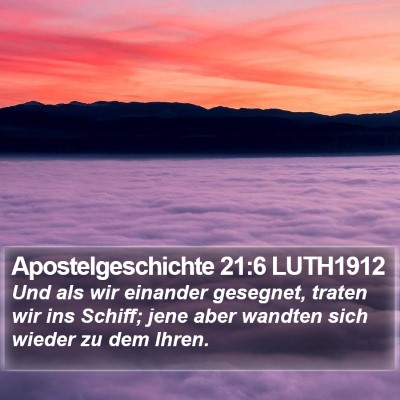 Apostelgeschichte 21:6 LUTH1912 Bible Verse Image