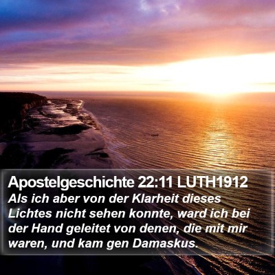 Apostelgeschichte 22:11 LUTH1912 Bible Verse Image