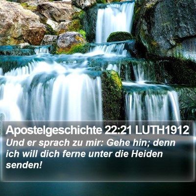 Apostelgeschichte 22:21 LUTH1912 Bible Verse Image