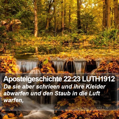 Apostelgeschichte 22:23 LUTH1912 Bible Verse Image