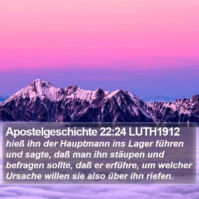 Apostelgeschichte 22:24 LUTH1912 Bible Verse Image