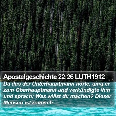 Apostelgeschichte 22:26 LUTH1912 Bible Verse Image