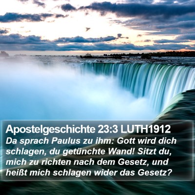 Apostelgeschichte 23:3 LUTH1912 Bible Verse Image