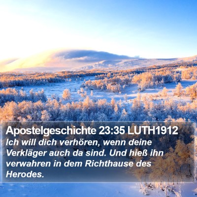 Apostelgeschichte 23:35 LUTH1912 Bible Verse Image