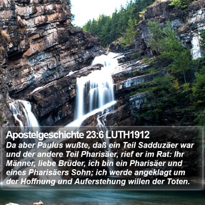 Apostelgeschichte 23:6 LUTH1912 Bible Verse Image