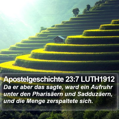 Apostelgeschichte 23:7 LUTH1912 Bible Verse Image