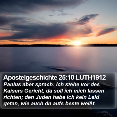 Apostelgeschichte 25:10 LUTH1912 Bible Verse Image
