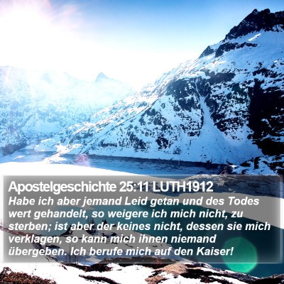 Apostelgeschichte 25:11 LUTH1912 Bible Verse Image