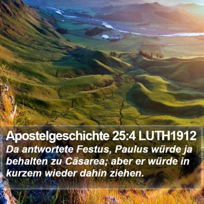 Apostelgeschichte 25:4 LUTH1912 Bible Verse Image