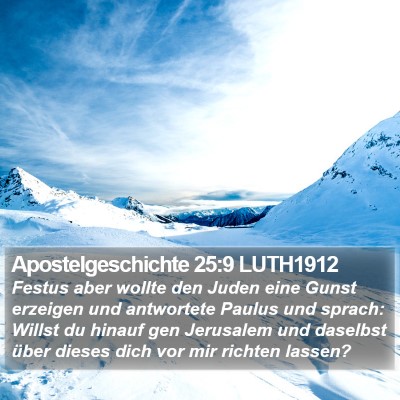 Apostelgeschichte 25:9 LUTH1912 Bible Verse Image