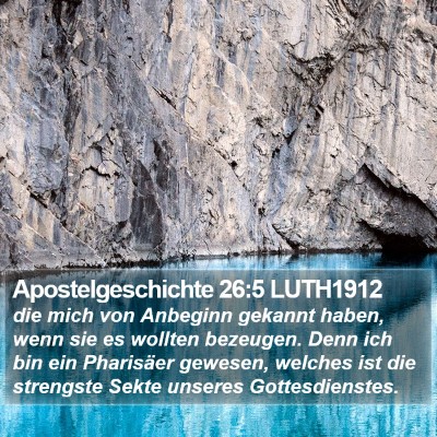Apostelgeschichte 26:5 LUTH1912 Bible Verse Image