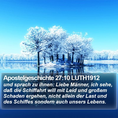 Apostelgeschichte 27:10 LUTH1912 Bible Verse Image