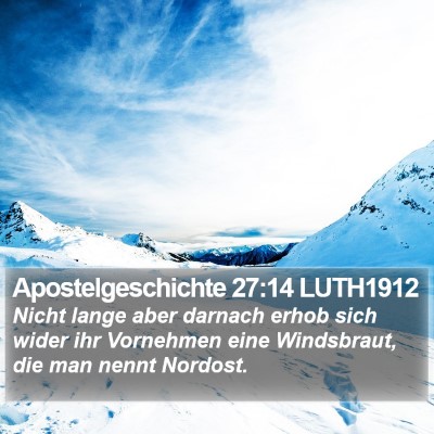 Apostelgeschichte 27:14 LUTH1912 Bible Verse Image