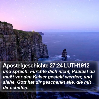 Apostelgeschichte 27:24 LUTH1912 Bible Verse Image