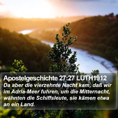 Apostelgeschichte 27:27 LUTH1912 Bible Verse Image