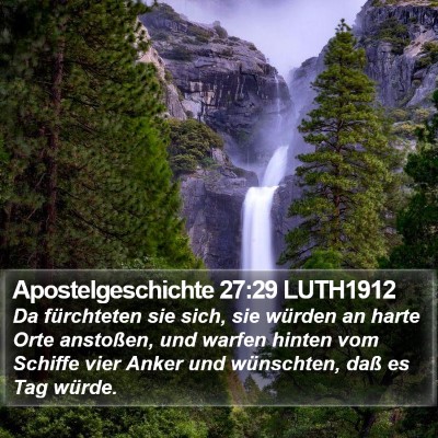 Apostelgeschichte 27:29 LUTH1912 Bible Verse Image
