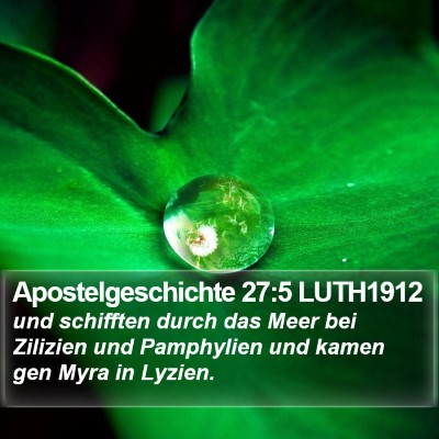 Apostelgeschichte 27:5 LUTH1912 Bible Verse Image