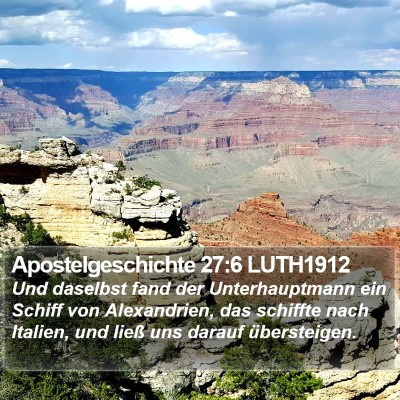 Apostelgeschichte 27:6 LUTH1912 Bible Verse Image