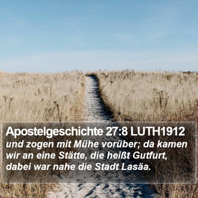 Apostelgeschichte 27:8 LUTH1912 Bible Verse Image