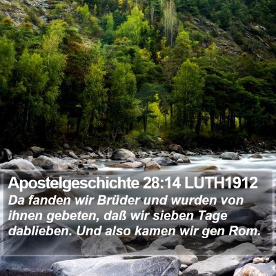 Apostelgeschichte 28:14 LUTH1912 Bible Verse Image