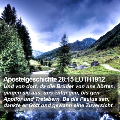 Apostelgeschichte 28:15 LUTH1912 Bible Verse Image