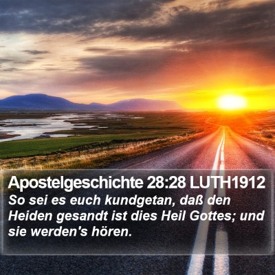 Apostelgeschichte 28:28 LUTH1912 Bible Verse Image