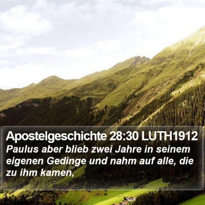 Apostelgeschichte 28:30 LUTH1912 Bible Verse Image