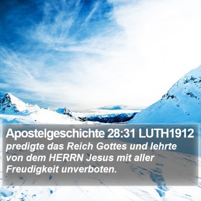 Apostelgeschichte 28:31 LUTH1912 Bible Verse Image