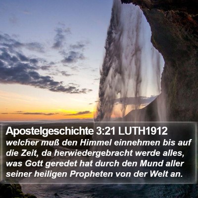 Apostelgeschichte 3:21 LUTH1912 Bible Verse Image