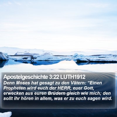 Apostelgeschichte 3:22 LUTH1912 Bible Verse Image