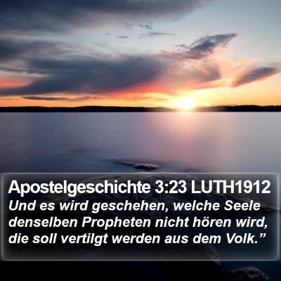 Apostelgeschichte 3:23 LUTH1912 Bible Verse Image