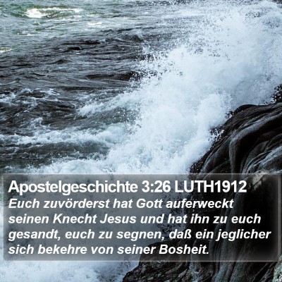 Apostelgeschichte 3:26 LUTH1912 Bible Verse Image