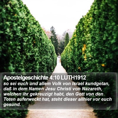 Apostelgeschichte 4:10 LUTH1912 Bible Verse Image