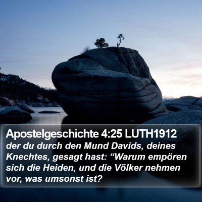 Apostelgeschichte 4:25 LUTH1912 Bible Verse Image