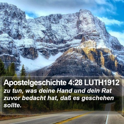 Apostelgeschichte 4:28 LUTH1912 Bible Verse Image