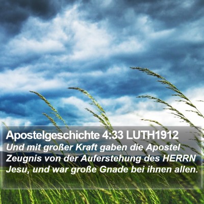 Apostelgeschichte 4:33 LUTH1912 Bible Verse Image