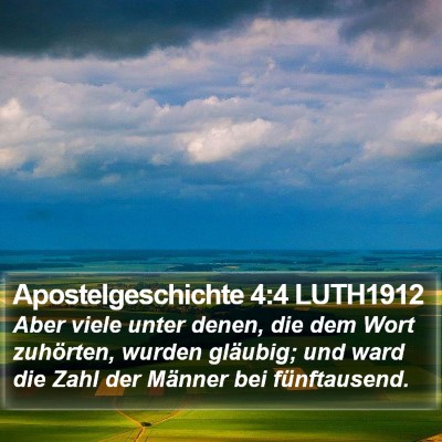 Apostelgeschichte 4:4 LUTH1912 Bible Verse Image