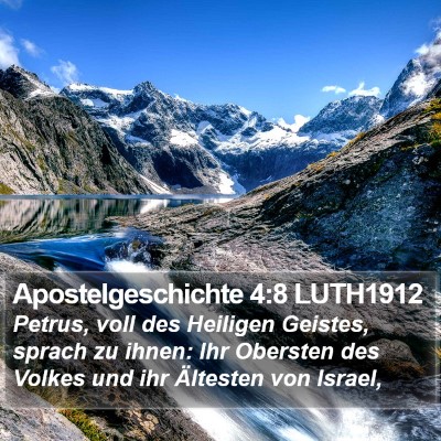 Apostelgeschichte 4:8 LUTH1912 Bible Verse Image