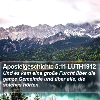 Apostelgeschichte 5:11 LUTH1912 Bible Verse Image