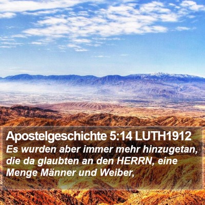 Apostelgeschichte 5:14 LUTH1912 Bible Verse Image