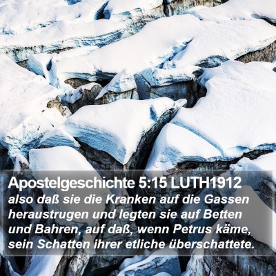 Apostelgeschichte 5:15 LUTH1912 Bible Verse Image