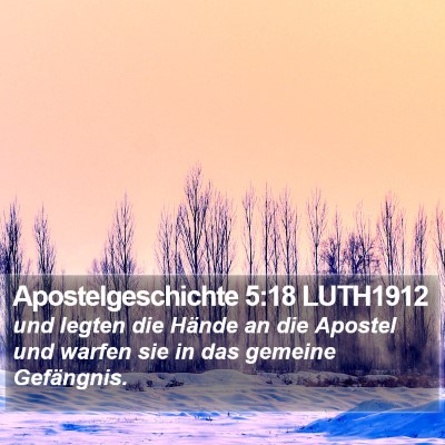 Apostelgeschichte 5:18 LUTH1912 Bible Verse Image
