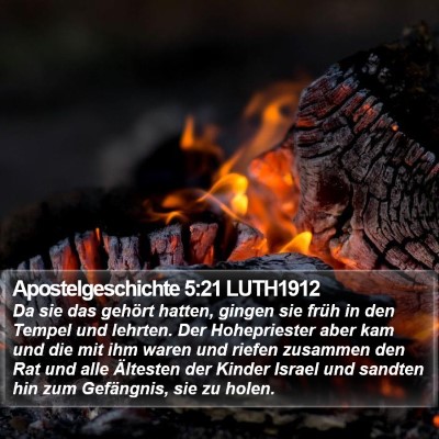 Apostelgeschichte 5:21 LUTH1912 Bible Verse Image