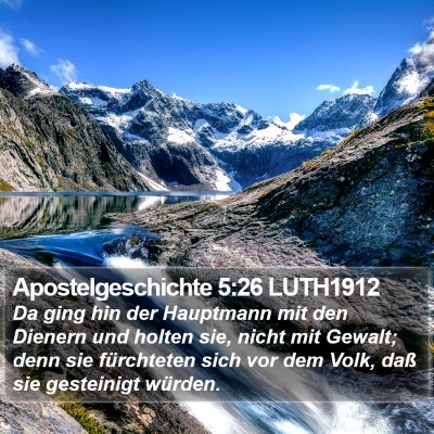 Apostelgeschichte 5:26 LUTH1912 Bible Verse Image