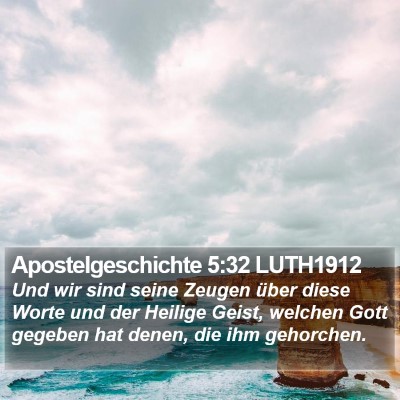 Apostelgeschichte 5:32 LUTH1912 Bible Verse Image